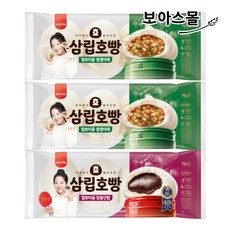 [보아스몰] 삼립 야채호빵 2봉 + 정통 단팥호빵 1봉, 360g, 3개