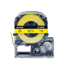엡손 LW-400 LC-4WBN9 라벨 프린터 호환 리본 9mm 1PK, 06 Black on Yellow_02 12mm