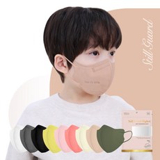스틸가드 하이얼 KF94 새부리형 컬러 마스크 중형 50매, 5개입, 5개, 베이지 x 50매