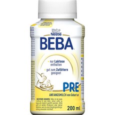 BEBA Baby Formula 베바 액상분유 프레 200ml 10팩, 10개