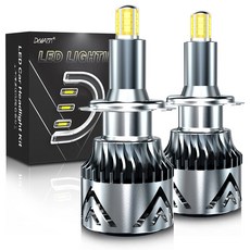터보 LED 360 조명 Hb3 9005 9006 HB4 Canbus 자동차 미니 헤드라이트 전구 H11 H1 9012 H7 LED 프로젝터 자동차 안개등 오토바이, 2PCS, 6500K, H8 H9 H11, 2개