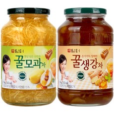 담터 꿀모과차 + 꿀생강차, 1kg, 1개