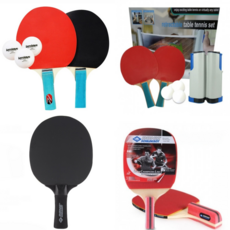 티키따카 휴대용 탁구라켓 탁구공 세트 탁구채 펜홀더 탁구 양면 다이소 X, 1 라켓세트(라켓2+공3)