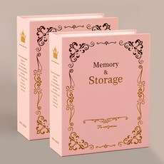 IROODA 메모리즈 포켓 포토북 100매 2종 세트, 핑크 2p