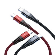 [스타쉴드] USB PD C to C타입 60W 고속충전 케이블, CtoC(30cm)/블랙