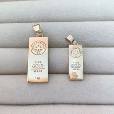 메르시주얼리 14k 18k 하이에나 금괴 펜던트 메달 목걸이