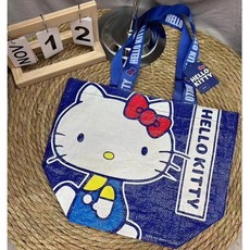 키티 쇼핑백 헬로키티 타포린백 가방 장바구니, 1개, 키티 타포린백 36cm 25cm 18cm