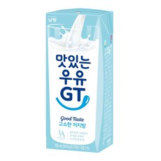 맛있는우유GT 고소한 저지방 멸균우유, 190ml, 12개