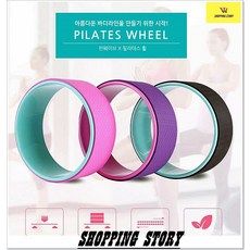 요가휠 홈트레이닝용품 스트레칭 요가용품 운동용품 요가수업 운동장비 필라테스용품 방구석헬스장, 퍼플민트