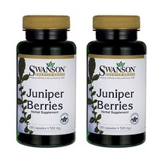 Swanson Juniper Berries Herbal Supplement 스완슨 주니퍼베리 노간주나무 520mg 100정 2팩
