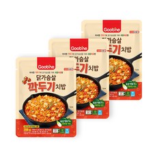 굽네 닭가슴살 깍두기 치밥, 200g, 3개