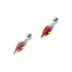 [오기몰] 니켄 복숭이 야광 수평에기 복숭아 피부 바디 에기 쭈꾸미 갑오징어 한치, 복숭이 화이트핑크, 1개