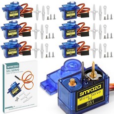 SG90 Micro Servo Motor: 20 Pcs Mini Servos for RC Robot/Car/Plane Micro Servos Metal Gear with Cable, 6