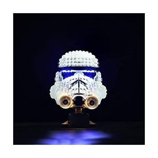 Kyglaring Led 라이트 세트는 레고 스타워즈 Stormtrooper 헬멧 빌딩 키트와 호환됩니다. 75276용 조명 키트 벽돌 모델은 포함되지 않음표준 버전