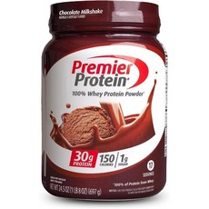 프리미어 단백질 파우더 초콜릿 밀크쉐이크 단백질 30g 설탕 1g 100% 유장 단백질 17회분 24.5온스, 바닐라 밀크쉐이크