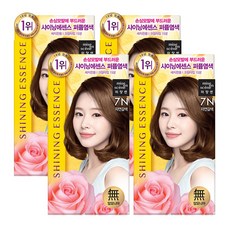 미쟝센 샤이닝 에센스 염색약 7N(자연갈색)무배, 7N 자연갈색, 4개