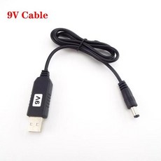 케이블 USB-DC 전원 범용 usb-dc 잭 충전 코드 플매트 카펫 러그 라우터 미니 팬 스피커용 커넥터 어댑터, 05 9v cable, 9v cable, 05 9v cable