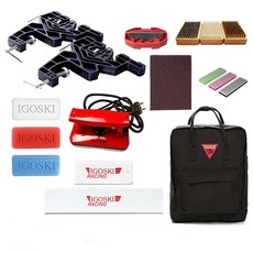 스노 보드 관리 세트 스키 왁스 다리미 정비 스노우, C_E_베이직왁싱+엣징+바이스