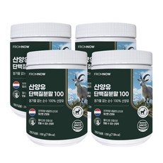 프롬나우 네덜란드 산양유 단백질 분말 100%, 4개, 200g