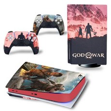 PS5 Disk God of War PVC 스킨 비닐 스티커 데칼 커버 콘솔 듀얼 센스 컨트롤러 방진 보호 스티커, 3) TN-PS5Disk-4445