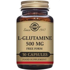 솔가 L-글루타민 500mg 식물성 캡슐 50개 - 식품 - 위장(GI) - - 비 유전자 변형 식품 비건 글루텐 프리 유제품 프리 코셔 - 16인분, 1개, 50정