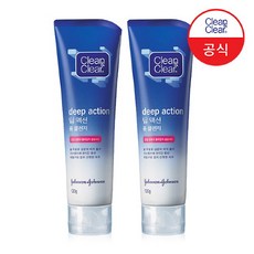 브랜드없음 클린앤클리어 딥 액션 폼클렌저 120g x2개, 단품없음