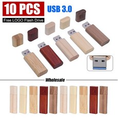 드라이브 SD메모리 플래시 스틱 30 나무 프리 로고 개인 맞춤형 결혼 선물 10 개/로트, 16GBx10pcs, walnut 3.0, 10개