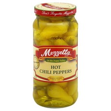 Mezzetta Chili Peppers Hot 16 Ounce (Pack of 4) 메제타 칠리 페퍼스 핫 16온스(4팩), 1개, 473ml