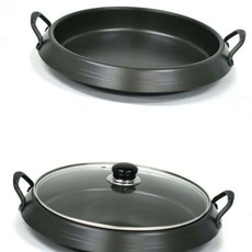 경질 부대찌개 곱창전골 냄비 닭갈비 볶음 팬 양수 전골냄비 24cm 26cm 뚜껑, 2호 뚜껑 미포함