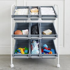 트롤리장난감정리함