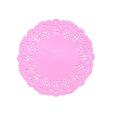 8.8cm 핑크 페이퍼 도일리(10장)