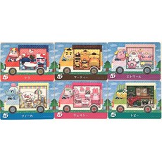 닌텐도 아미보 카드 튀어나와요 동물의 숲 산리오 6팩 피규어