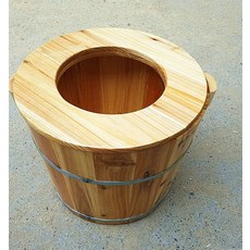 가정용 편백나무 히노끼 건식 스팀 임산부 좌욕기 좌훈기 추천, D.높이 30CM+둥근뚜껑(증기구멍 없음)개