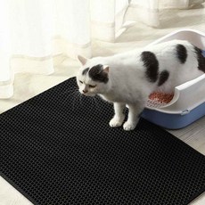 고양이 배변 캣츠 화장실 매트 모래 방지 발판 깔판 벌집 대형, 1개