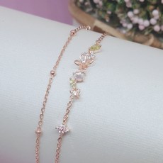 클루 문스톤플라워 두줄 팔찌~~ CLBR18401MP 실버팔찌
