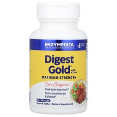 Enzymedica Digest Gold ATPro 함유 캡슐 90정, 1개 - 프로다이제스트