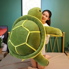 엄청큰 거북이 인형 대형 쿠션 거북이 바디필로우 귀여운 애착인형, 초록, 30cm