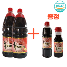 장민호 홍게간장 1.8L+200ml 프리미엄 편스토랑 홍게 맛장 소스 어간장 선물세트 만능소스 W.A.T.B, 1.8L, 2개