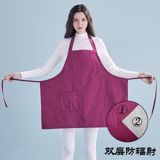 해외 지니 임산부 전자파차단앞치마 속옷 보호복 가리개-23195, 18.이중 복사방지 앞치마 와인