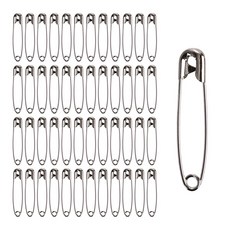 [모핸] 옷핀 / 옷삔 삔침 옷 브로치 뱃지 고정, 43mm, 300개, 실버
