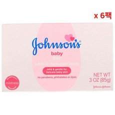 존슨앤존슨 베이비 비누 마일드 젠틀 For 연약한 아기피부용 85gX6팩, 1개, 85g
