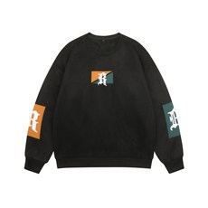 SEA FOX 남성 라운드 스웨드 긴팔티셔츠 베이직핏