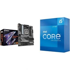 기가바이트 X670 AORUS 엘리트 ATX 마더보드 AMD DDR5 PCIe 5.0 WiFi 6E 5년 보증 및 통합 그래픽이 탑재된 Intel Core i512600K 데스 - i512600