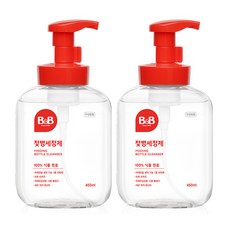 비앤비 거품형 젖병세정제, 450ml, 2개