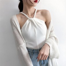 홀가먼트니트 탱크탑 여름옷