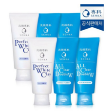 공식판매처 센카 올 클리어 더블 더블유 4개 + 화이트클레이 2개, 6개