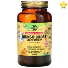 솔가 징코 빌로바 추출물 Solgar Ginkgo Biloba Leaf Extract 180정, 180개