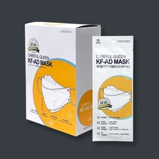 국산 케어플퀸 여름용 KFAD 3D마스크 대형 흰색, 단품