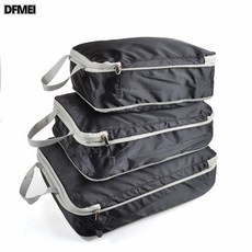 DFMEI 압축 파우치 세트 방수 나일론 토트 접이식 아웃도어 의류 정리 가방