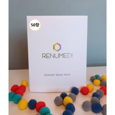 리뉴메디 라디언트 마스크팩 10팩 [50장] - 1일 1팩